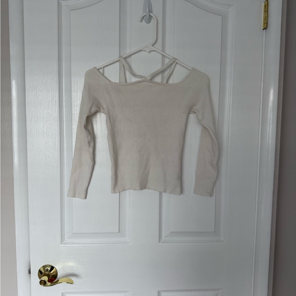 DAZY Cream Off-Shoulder Top